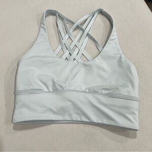 Lululemon Free To Be Moved Bra Sheer Blue Size 4 Athleisure Sporty